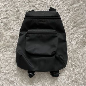 Kate Spade black nylon backpack